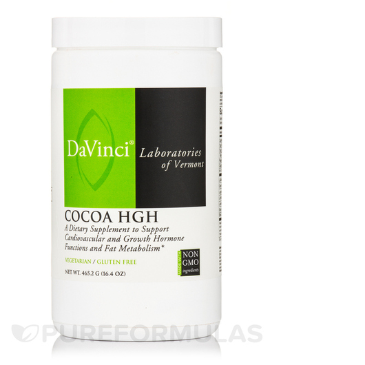 Основне фото товара DaVinci Laboratories, Cocoa HGH, Гормон росту Гіпофіз, 465.2 г