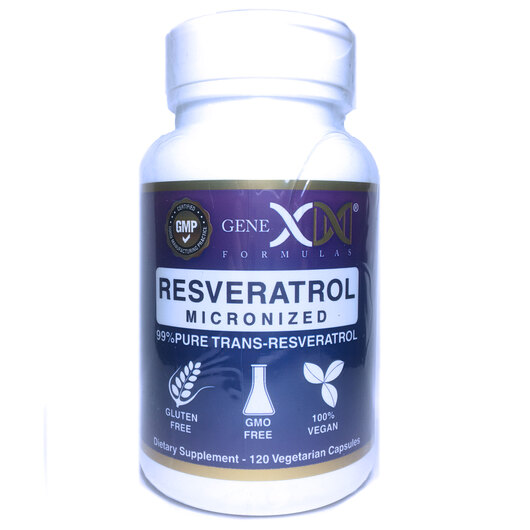 Основне фото товара Genex Formulas, Resveratrol Micronized, Ресвератрол, 120 капсул