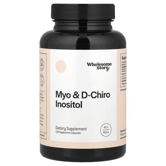 Основне фото товара Wholesome Story, Myo & D-Chiro Inositol, Міо-інозитол, 120 ка