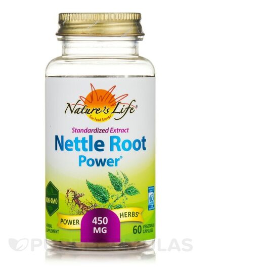 Основне фото товара Natures Life, Nettle Root Power, Кропива, 60 капсул