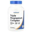 Фото товару Nutricost, Triple Magnesium Complex 300 mg, Магній, 120 капсул