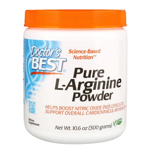 Основне фото товара Pure L-Arginine 300 g, Чистий L-Аргінін в порошку, 300 г