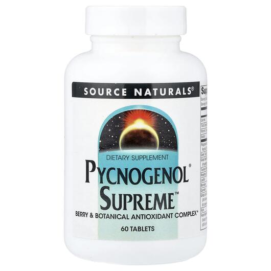 Основне фото товара Pycnogenol Supreme 60, Пікногенол Вищий, 60 таблеток