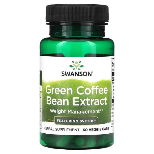 Основне фото товара Green Coffee Bean Extract, Екстракт Зеленої кави, 60 капсул