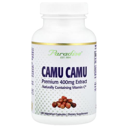 Основне фото товара Paradise Herbs, Camu Camu 180 Vegetarian, Каму каму, 180 капсул