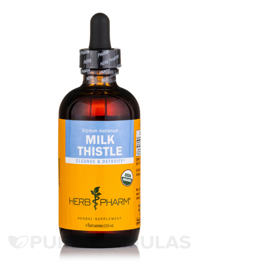 Основне фото товара Herb Pharm, Milk Thistle, Розторопша, 120 мл