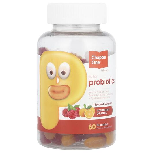 Основне фото товара Probiotic Gummies Raspberry Orange, Пробіотики, 60 таблеток