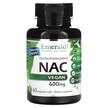 Фото товару Emerald, NAC Vegan 600 mg, N-ацетилцистеїн, 60 капсул