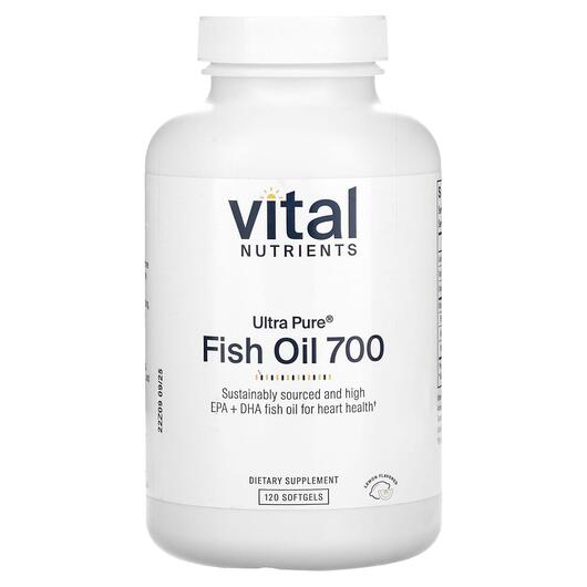 Основне фото товара Ultra Pure Fish Oil 700 Lemon, Омега 3, 120 капсул