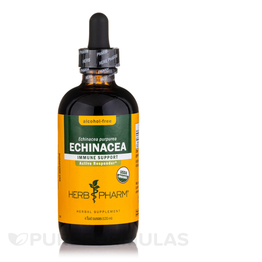 Основне фото товара Herb Pharm, Echinacea Alcohol-Free, Ехінацея, 120 мл