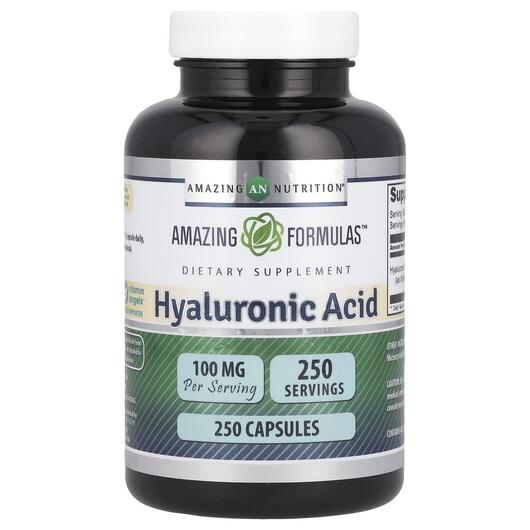 Основне фото товара Hyaluronic Acid 100 mg, Гіалуронова кислота, 250 капсул