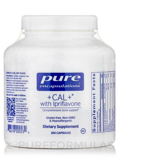 Основне фото товара +CAL+ with Ipriflavone, Мультивітаміни, 210 капсул
