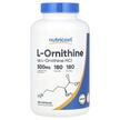 Nutricost, L-Ornithine 500 mg, L-Орнітин, 180 капсул