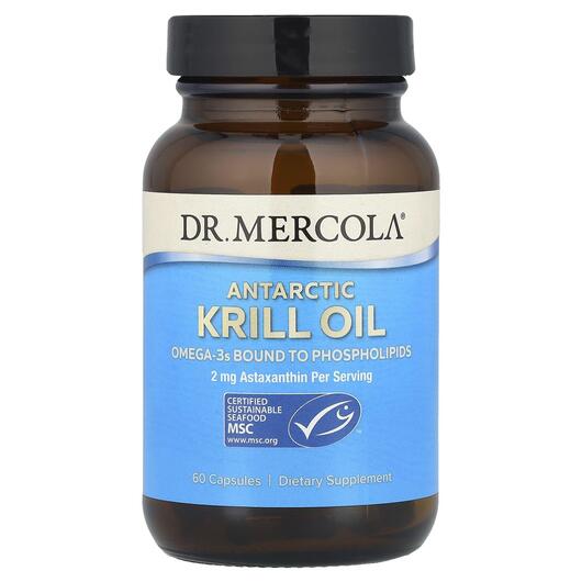 Основне фото товара Antarctic Krill Oil, Масло Антарктичного криля, 60 капсул