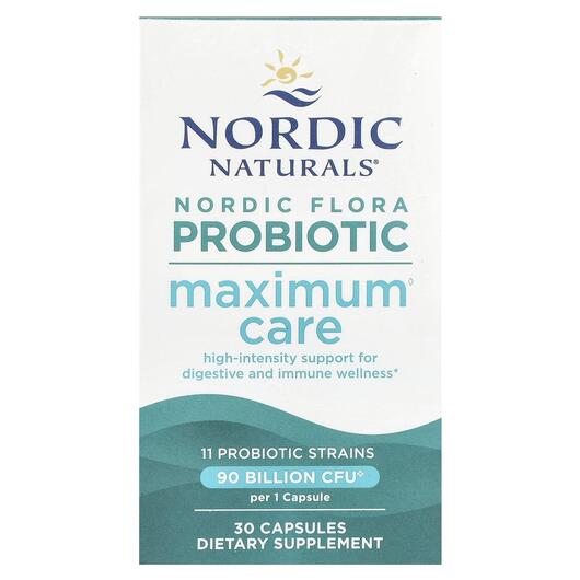 Основне фото товара Nordic Flora Probiotic Maximum Care, Пробіотики, 30 капсул