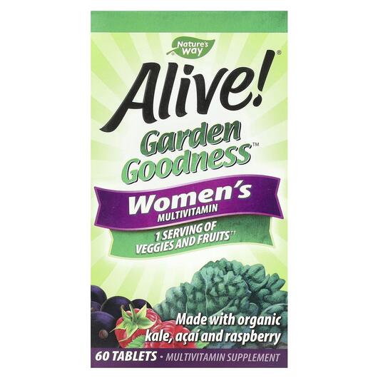 Основне фото товара Alive! Garden Goodness Women's Multivitamin, Вітаміни для жі