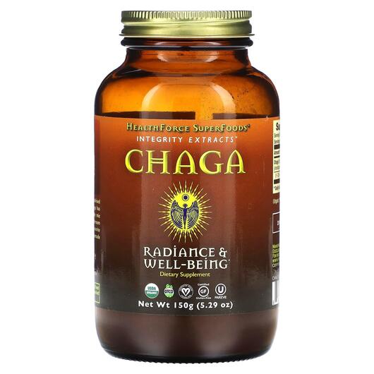 Основне фото товара HealthForce Superfoods, Integrity Extracts Chaga, Суперфуд, 150 г