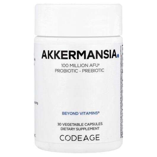 Основне фото товара CodeAge, Akkermansia, Аккермансія, 30 капсул