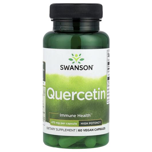 Основне фото товара Swanson, Quercetin 475 mg, Кверцетин, 60 капсул