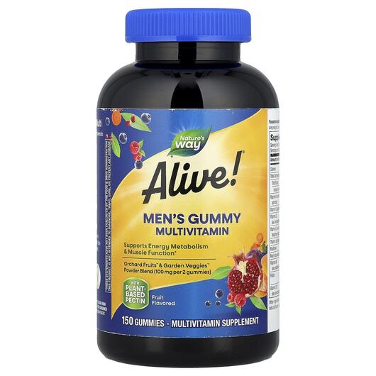 Основне фото товара Alive! Men's Gummy Multivitamin, Вітаміни для чоловіків, 150