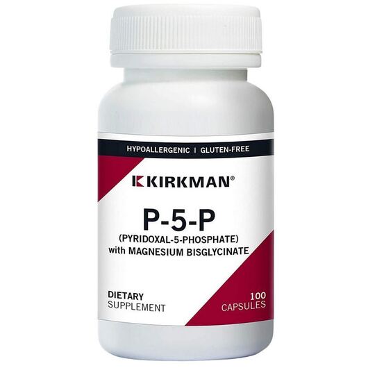 Основне фото товара P-5-P with Magnesium Bisglycinate, Піридоксал-5-фосфат, 100 капсу