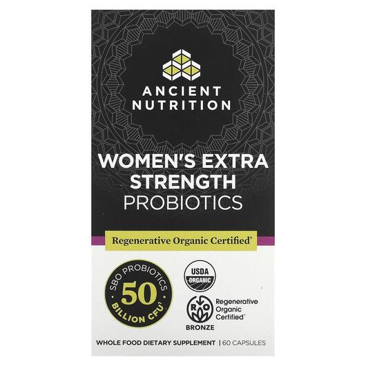 Основне фото товара Women's Extra Strength Probiotics, Пробіотики для жінок, 60 