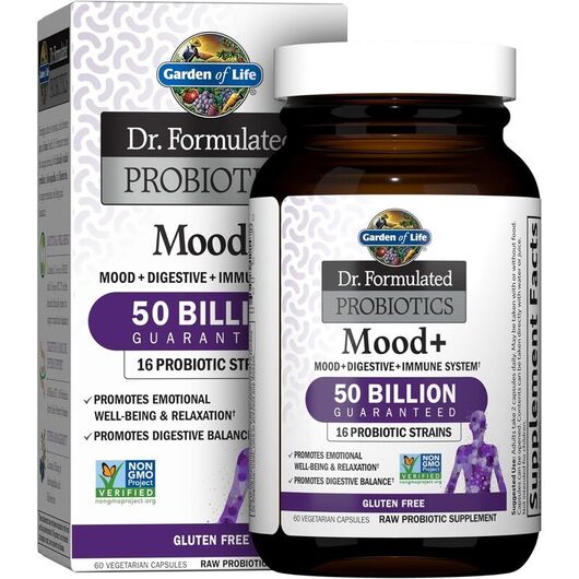 Основне фото товара Dr. Formulated Probiotics Mood+, Пробіотики, 60 капсул