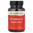 Фото товару Dr. Mercola, Vitamin K2 180 mcg, Вітамін К2 180 мкг, 30 капсул
