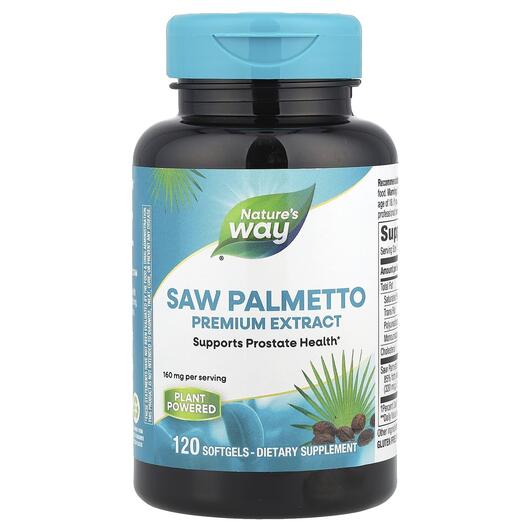 Основне фото товара Nature's Way, Saw Palmetto 160 mg, Со Пальметто, 120 капсул