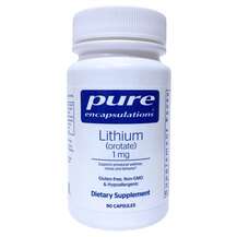 Lithium orotate 1 mg Литий Pure Encapsulations