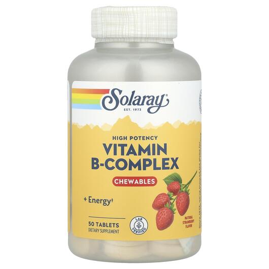 Основне фото товара Solaray, High Potency B-Complex, B-комплекс, 50 цукерок