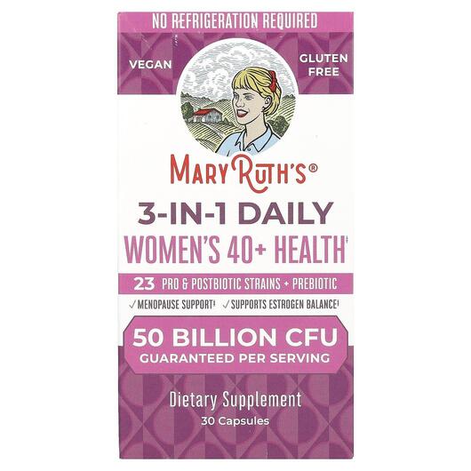 Основне фото товара 3-In-1 Daily Women's 40+ Health, Мультивітаміни, 30 капсул