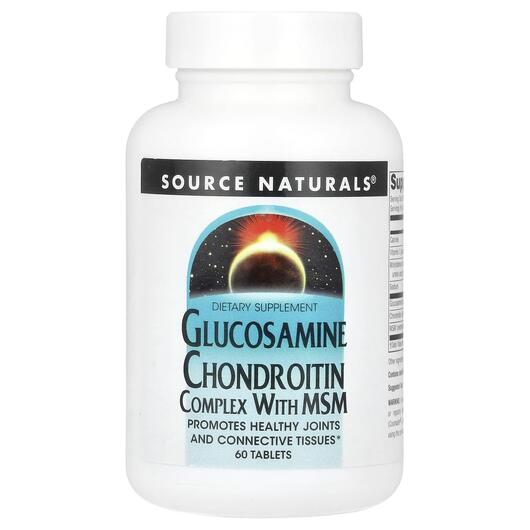 Основне фото товара Glucosamine Chondroitin Complex, Глюкозамін Хондроітин, 60 таблет