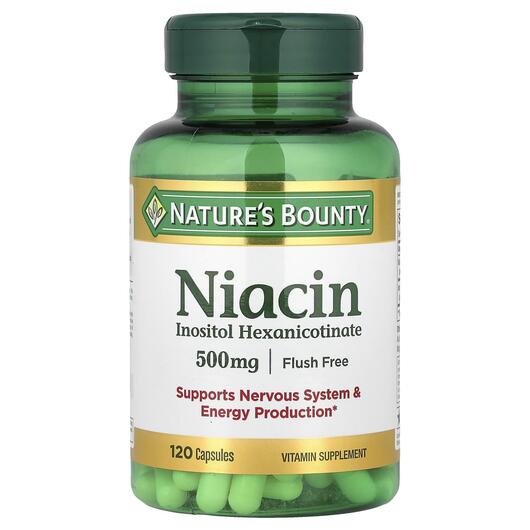 Основне фото товара Flush Free Niacin 500 mg, Ніацин 500 мг, 120 капсул