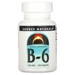 Фото товару Source Naturals, B6 100 mg 100, Вітамін B-6 100 мг, 100 таблеток