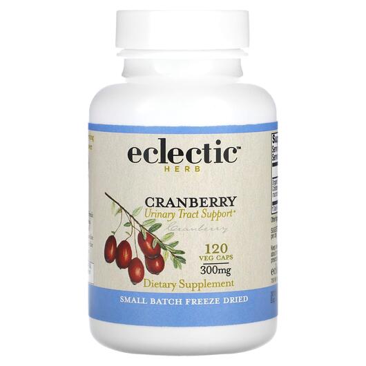 Основне фото товара Eclectic Herb, Cranberry 300 mg, Журавлина 300 мг, 120 капсул
