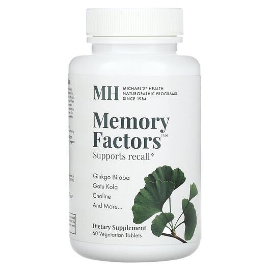 Основне фото товара MH, Memory Factors, Підтримка мозку, 60 таблеток
