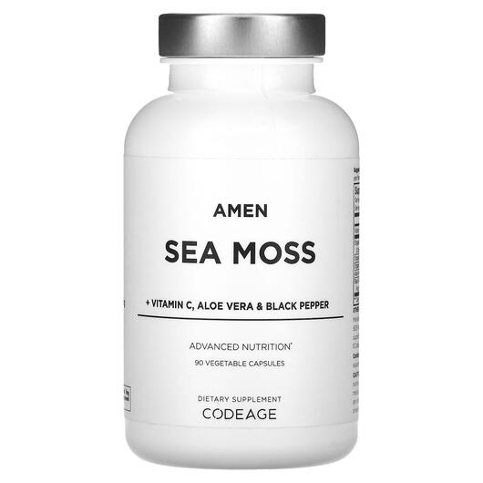 Основне фото товара CodeAge, Amen Sea Moss, Ірландський морський мох, 90 капсул