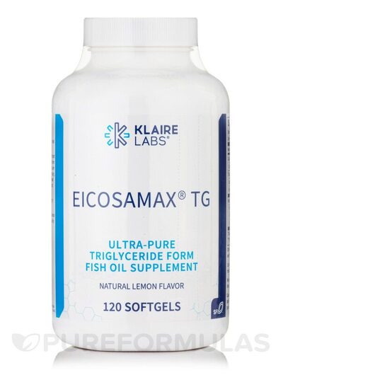 Основне фото товара Klaire Labs, Eicosamax TG, Омега ЕПК ДГК, 120 капсул