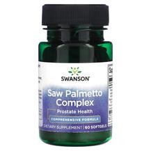Saw Palmetto Complex Со Пальметто Swanson 60 капсул