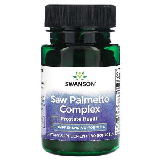 Основне фото товара Swanson, Saw Palmetto Complex, Со Пальметто, 60 капсул