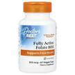 Фото товару Doctor's Best, Fully Active Folate 800 mcg, Метилфолат, 60 к