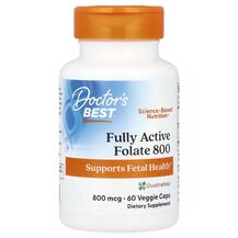 Fully Active Folate 800 mcg Метилфолат Doctor's Best