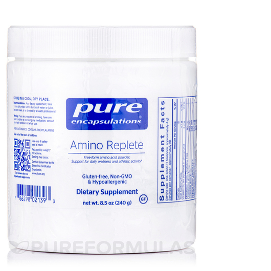Основне фото товара Pure Encapsulations, Amino Replete, Амінокислоти, 240 г