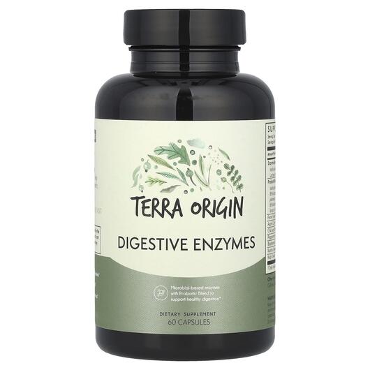 Основне фото товара Terra Origin, Digestive Enzymes, Травні Ферменти, 60 капсул