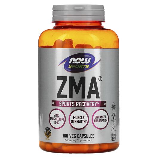 Основне фото товара NOW, ZMA Sports Recovery, ЗМА для відновлення, 180 капсул