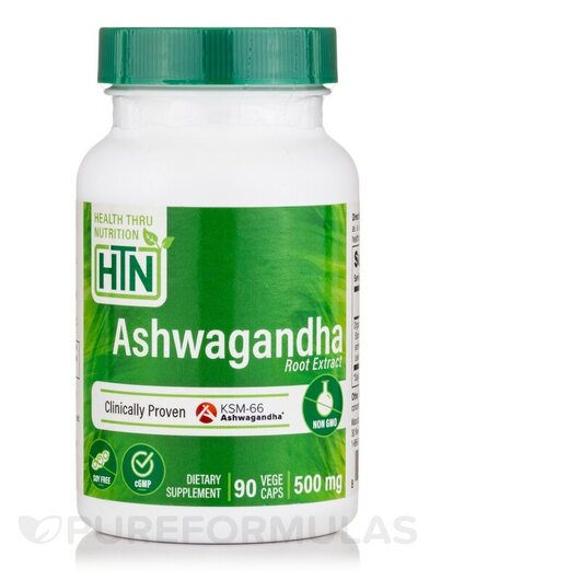 Основне фото товара Ashwagandha KSM-66 500 mg, Ашваганда, 90 VegeCaps