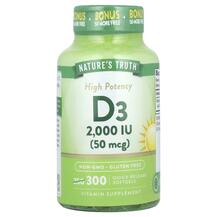 Vitamin D3 50 mcg Витамин D3 Nature's Truth