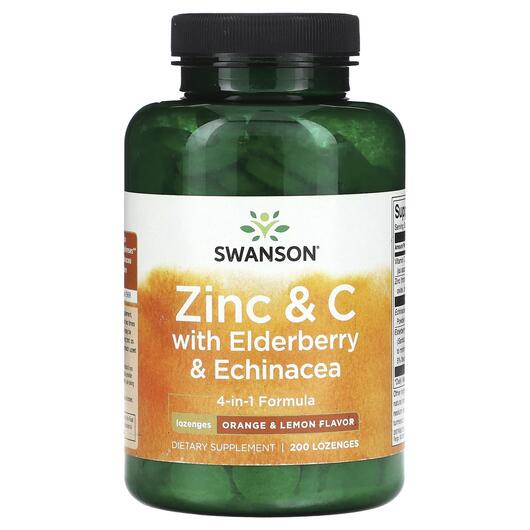Основне фото товара Zinc & C With Elderberry & Echinacea Orange, Ехінацея, 20