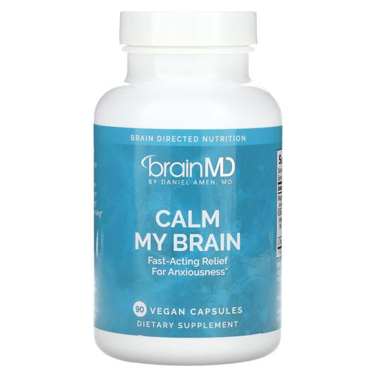 Основне фото товара BrainMD, Calm My Brain, Підтримка стресу, 90 капсул
